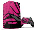 WraptorSkinz Skin Wrap compatible with the 2020 XBOX Series X Console and Controller Baja 0040 Fuchsia Hot Pink (XBOX NOT INCLUDED)