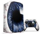 WraptorSkinz Skin Wrap compatible with the 2020 XBOX Series X Console and Controller Eyeball Blue Dark (XBOX NOT INCLUDED)