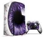 WraptorSkinz Skin Wrap compatible with the 2020 XBOX Series X Console and Controller Eyeball Purple (XBOX NOT INCLUDED)