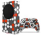 WraptorSkinz Skin Wrap compatible with the 2020 XBOX Series S Console and Controller Locknodes 04 Red (XBOX NOT INCLUDED)