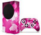 WraptorSkinz Skin Wrap compatible with the 2020 XBOX Series S Console and Controller Bokeh Squared Hot Pink (XBOX NOT INCLUDED)