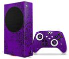 WraptorSkinz Skin Wrap compatible with the 2020 XBOX Series S Console and Controller Folder Doodles Purple (XBOX NOT INCLUDED)