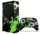 WraptorSkinz Skin Wrap compatible with the 2020 XBOX Series S Console and Controller Baja 0003 Neon Green (XBOX NOT INCLUDED)