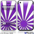 iPhone 3GS Skin - Rising Sun Japanese Purple