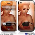 iPhone 3GS Skin - 0range Pin Up Girl