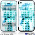 iPhone 3GS Skin - Electro Graffiti Blue