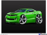 Poster 24"x18" - 2010 Camaro RS Green on Black