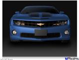 Poster 24"x18" - 2010 Chevy Camaro Aqua - Black Stripes on Black