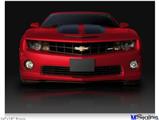 Poster 24"x18" - 2010 Chevy Camaro Jeweled Red - Black Stripes on Black