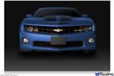 Poster 36"x24" - 2010 Chevy Camaro Aqua - Black Stripes on Black