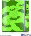 Sony PS3 Skin - Deathrock Bats Green