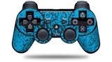 Sony PS3 Controller Decal Style Skin - Folder Doodles Blue Medium (CONTROLLER NOT INCLUDED)