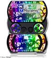 Rainbow Graffiti - Decal Style Skins (fits Sony PSPgo)