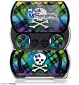 Rainbow Plaid Skull - Decal Style Skins (fits Sony PSPgo)