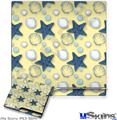 Decal Skin compatible with Sony PS3 Slim Starfish and Sea Shells Yellow Sunshine