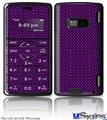 LG enV2 Skin - Carbon Fiber Purple