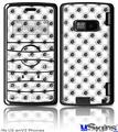 LG enV2 Skin - Kearas Daisies Black on White