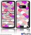 LG enV2 Skin - Brushed Circles Pink