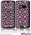 LG enV2 Skin - Splatter Girly Skull Pink