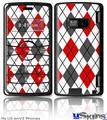 LG enV2 Skin - Argyle Red and Gray