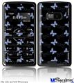 LG enV2 Skin - Pastel Butterflies Blue on Black