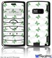 LG enV2 Skin - Pastel Butterflies Green on White