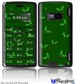 LG enV2 Skin - Holly Leaves on Green