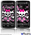 LG enV2 Skin - Pink Bow Skull