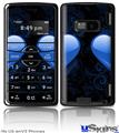 LG enV2 Skin - Glass Heart Grunge Blue