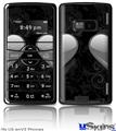 LG enV2 Skin - Glass Heart Grunge Gray