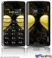 LG enV2 Skin - Glass Heart Grunge Yellow