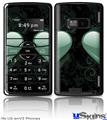 LG enV2 Skin - Glass Heart Seafoam Green