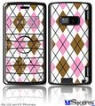 LG enV2 Skin - Argyle Pink and Brown