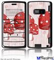 LG enV2 Skin - Mushrooms Red