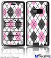 LG enV2 Skin - Argyle Pink and Gray