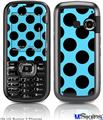 LG Rumor 2 Skin - Kearas Polka Dots Black And Blue