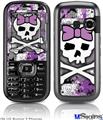 LG Rumor 2 Skin - Princess Skull Purple