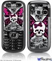 LG Rumor 2 Skin - Skull Butterfly