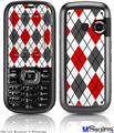 LG Rumor 2 Skin - Argyle Red and Gray