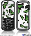 LG Rumor 2 Skin - Butterflies Green