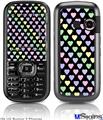 LG Rumor 2 Skin - Pastel Hearts on Black