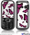 LG Rumor 2 Skin - Butterflies Purple