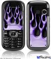 LG Rumor 2 Skin - Metal Flames Purple