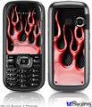 LG Rumor 2 Skin - Metal Flames Red