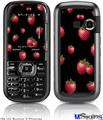 LG Rumor 2 Skin - Strawberries on Black