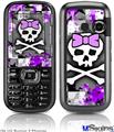 LG Rumor 2 Skin - Purple Princess Skull