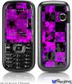 LG Rumor 2 Skin - Purple Star Checkerboard