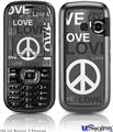 LG Rumor 2 Skin - Love and Peace Gray