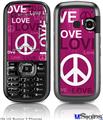 LG Rumor 2 Skin - Love and Peace Hot Pink