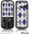 LG Rumor 2 Skin - Argyle Blue and Gray